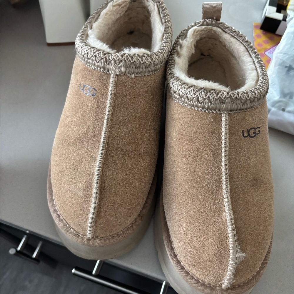 UGG Tan Suede Slippers